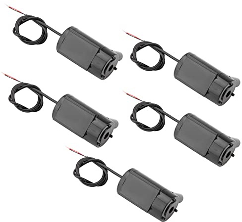 FTVOGUE Mini Pompe Submersible DC 5 Pièces, Conception Compacte à Faible Puissance pour Aquariums et Fontaines, Fonctionnement Silencieux, 3 V-5 V, Idéale pour les Petits étangs et Aquariums