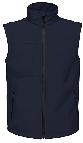 Regatta Gilet in Softshell III Strati Octagon II Uomo Impermeabile Traspirante E Antivento Bodywarmers, Uomo, Navy(Seal Grey), M