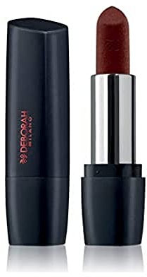 Deborah Milano - Red Mat, Rossetto Effetto Matte con Collagene e Acido Ialuronico, 2 Dark Brown, Azione Nutriente ed Emolliente, Dona Labbra Intense e Volumizzate a Lunga Tenuta, 4.5 gr