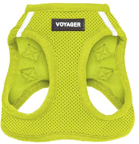 Voyager Step-in Air – Harnais en maille résistante aux intempéries, réfléchissant, anti-traction pour chiens et chats de petite, moyenne taille, sécurisé avec fermeture auto-agrippante, boucle, double