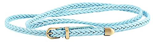 Jungerhouse Frauen Dünner gewebter Gürtel Geflochtene Taille Gürtel Bund Super Schmal Belt Stilvoll Gürtel für Kleid Gürtel Damen