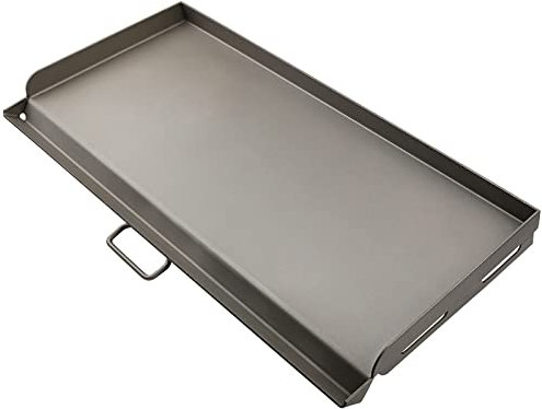 Hisencn 2 Burner Griddle for Camp Chef Stove, Flat Top Griddle for Gas Grills, Portable Griddle with Oil Drip Port, Camping Griddle for Camp Chef 14 Cooking Systems, Outdoor Cooking Equipment, 14x32“