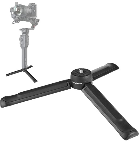 MINIFOCUS Kamerastativ Tischstativ Kompaktstativ, 2-in-1 mit 1/4 Gewinde, Mini Stativ für Gimbal Webcam Handyhalter Selfie Stick DSLR Kameras
