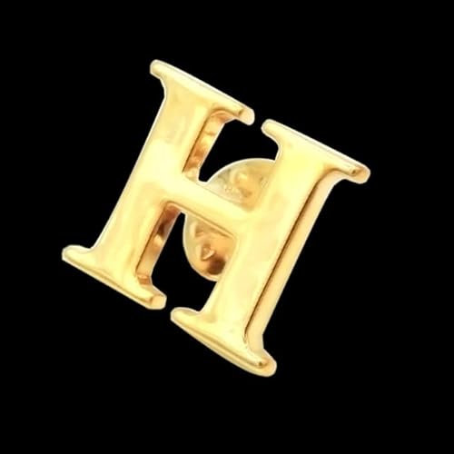 VITAU Klassischer Goldener Buchstabe, vergoldet, Brosche, Männer, Anstecknadel, Frauen, Hut, Schal, Rucksack, Abzeichen, Schmuck