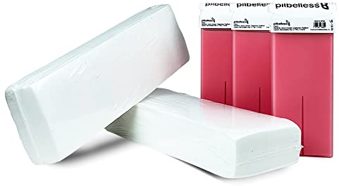Pack 200 Bandas Depilatorias + 3 Cartuchos de Cera Roll On Rosa