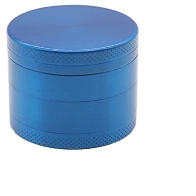 WWART 4-Schicht-40-mm-Kräutermühle Manuelle Handgras-Gewürz-Kräutermühle Kräuter (Color : Blue)