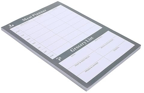 MAGICLULU Diät Buch Mit Wöchentlichem Menüplaner Abreißbarem Wochenkalender Für Lebensmittel Und Notizbuch Zum Heraustrennen Für Ernährungsziele