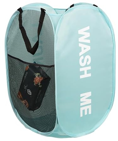 KIAYOO Porta Panni Sporchi,Portabiancheria Sporca Salvaspazio,Laundry Basket,Cesto Panni Sporchi Salvaspazio Per Bagno, Camera Da Letto, Lavanderia, Camera Dei Bambini, Hotel e Viaggi,Blu