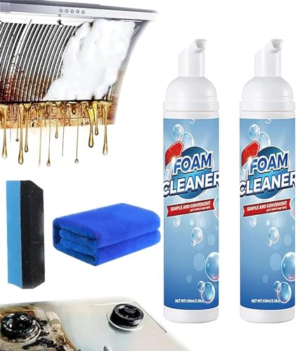 Detergente in schiuma senza risciacquo, potente detergente in schiuma, spray multiuso per la pulizia profonda della cucina, spray per la pulizia profonda della cucina, spray in schiuma per bagno,