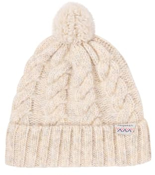 Ragwear Damen Strickmütze Beanie JANUSA Warme modische gestrickte Bommelmütze Winter Mütze