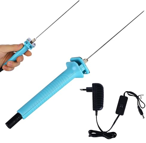 20cm Elektrischer Schaumstoffschneider Elektrische Heißdrahtschneidemaschine: WIYETY Schaumschneider Elektrischer Schneidstift 100-240V 18W Wärmeschneiden Gravierstift für Schnittkanten EU-Stecker