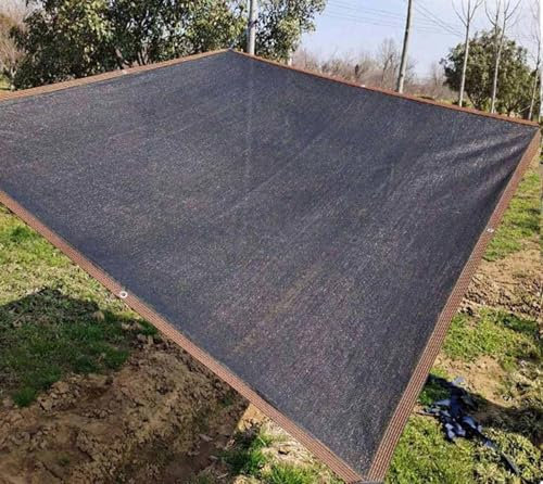 KSQP Rete Ombreggiante 6x6 4x10 Vela Ombreggiante Rettangolare Telo Ombreggiante Tessuto Ombreggiante Traforato 90% Ombreggiatura Resistente UV Giardino Pergola Rete Protezione Solare,black-4x4m