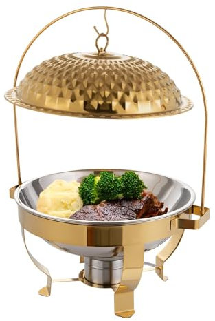 ZOLPINL Set da Buffet Chafing Dish, scaldavivande per Catering con Gancio, scaldavivande in Acciaio Inox e scaldavivande per ristoranti a Buffet, riunioni di Famiglia, Banchetti, Matrimoni