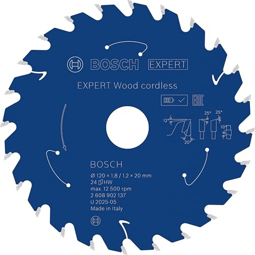 Bosch 1x EXPERT Wood Cordless cirkelsågklinga till handcirkelsågar