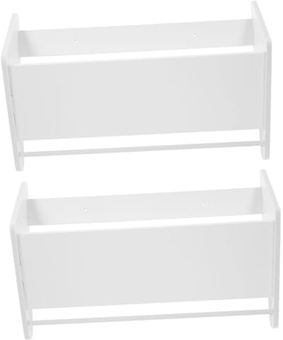 ROMISBABA 2 Piezas Zapatero de Pared Estante Estrecho para Zapatos y Zapatillas Soporte para Baño y Entrada Fácil de Instalar y Limpiar Compatible con Puertas de Madera y Vidrio Color