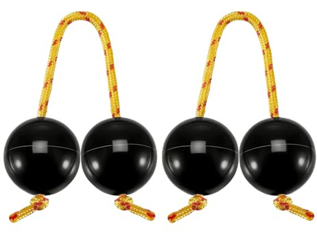 QHFlashbuy Aslatuas Rhythmic Ball,2 Pairs Kashaka Aslatua Shaker,Kashaka Bananula Musical Instrument,Music Egg Shaker,Double Gourd Percussion,Asalato Fingertip Drum Balls for Children,Party
