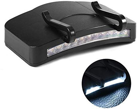 Alomejor LED Hat Light 11 LED Headlamp LED Sensor Clip Lampe Hands für Angeln, Camping, Jagd, Laufen, Wandern und andere Outdoor-Aktivitäten