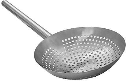 12 Diameter Stainless Steel Skimmer Basket With 14 Handle