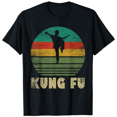 Kung Fu Retró - Wushu Kung Fu Vintage Maglietta