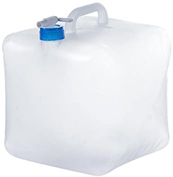 LYEAA Faltbarer transparenter Wasserbehälter, Wassertank for drinnen und draußen, Wasserkanne mit Zapfen, BPA-frei, Wasser-Aufbewahrungstasche, for Sport, Camping, Wandern, Picknick, 10 l (2 Stück)