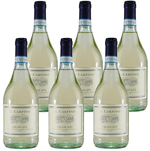 Vino Bianco Frascati Doc | Il Carpino | Lazio | 6 Bottiglie 75 Cl | Idea Regalo