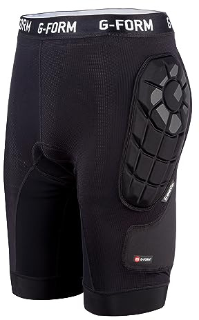 G-Form MX Short mit Chamois - Radlerhose für Herren - Sportlicher Schutzausrüstung für den Radfahren - Schwarz, Erwachsene Medium