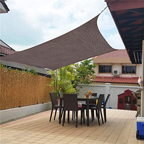 Shade Sails Rectangle 3m x 4m Sun Shade Sail Canopy HDPE Mesh Fabric UV Block Heavy Duty Commercial for Patio Garden, Outdoor, Restaurant, Backyard Sun Sail Shade