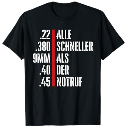 Alle Schneller Als Der Notruf Für Jäger Großvater Opa 9mm T-Shirt