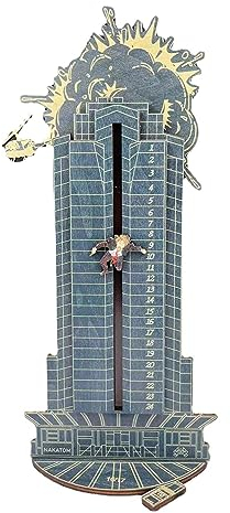 Teksome 2023 Die Hard Adventskalender für Weihnachten | Hans Gruber fällt vom Nakatomi Plaza 24-Tage-Adventskalender | Weihnachts-Countdown-Kalender aus für die Inneneinrichtung