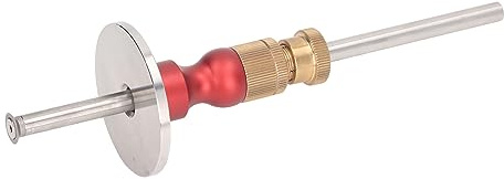 Medidor de Marcado de Ruedas Herramienta de Trazado de Madera Rueda de Latón Carpintería Marcado de Precisión Medidor de Corte Cortador de Ruedas para Madera Dura de 0 a 130 Mm