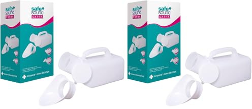 Safe and Sound Health Bathroom Aids & Safety - Urinals (Pack of 2)
