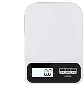 UNbit Bilancia for Alimenti Bilancia da Cucina Digitale for Alimenti, for pesare Alimenti, Colore: Bianco, Dimensioni: 21 cm * 15 cm, 1 pz Bilance