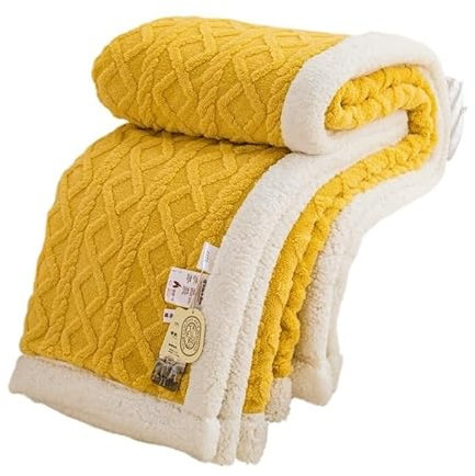 Blanket Warme, Dicke Decken, Flauschige, weiche Korallen-Fleece-Tagesdecke for das Bett, Einzelbett, Doppelbett, Winter-Plüsch, Coraline, pelziger Überwurf Sofadecke (Color : 2, Size : 180x200cm(71x