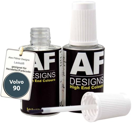 Alex Flittner Designs Lackstift für Volvo 90 Dunkelblau schnelltrocknend 2x20ml Autolack