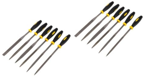 Hoement 12 Stk Holzraspelfeile profilleiste handwerkzeug Feinwerkzeug Kunststofffeilen Holzfeile Holzbearbeitungsdateien gebogene Raspel Sitz Raspeln Holzraspel Werkzeug Raspel Datei Black