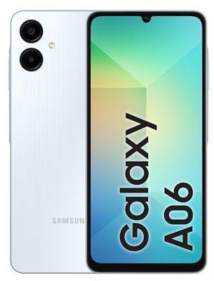 Samsung Galaxy A06 6GB RAM 128GB Storage | 6.7 HD+ Display | 50MP Dual Camera | 5000mAh Battery | Android 14 | Dual SIM | Fast Charging (Light Blue)