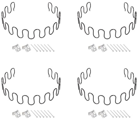 QUARKZMAN 4Set Kit di Sostituzione Molle per Imbottitura, 23,62 Kit di Riparazione Cuscini Afflosciati con Clip e Chiodi per Mobili Divano Poltrona Sedia Reclinabile