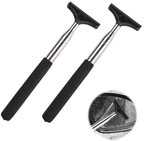 Azlanway Lot de 2 mini extracteurs de vitres de voiture pour rétroviseur de voiture, essuie-glace rétractable, pour miroir de rétroviseur de voiture, eau de pluie, antibrouillard, porte de douche