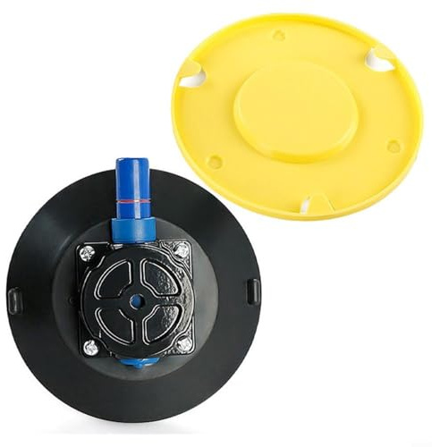 Zeroupshop 4.5 pulgadas, base de montaje de ventosa al vacío, bomba de mano resistente, herramienta de reparación de automóviles, con rosca M6/M8, para coches, barcos, caravanas, superficies lisas (M8