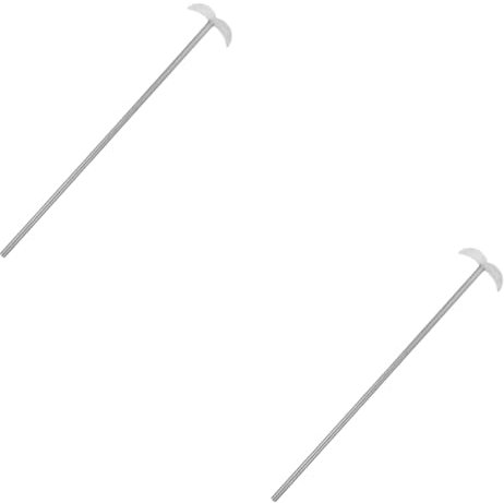 MUCKLILY 2 Stück Rührflügel aus Edelstahl Labormischung Mischen doppelt Rühren Rührwerk aus Edelstahl Mischrührer Rührstange aus rostfreiem Stahl Rostfreier Stahl Silver