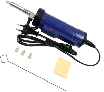 iplusmile Pompe à Dessouder Électrique Sous Vide Puissante Outil Portable De Retrait Étain Avec Buses Interchangeables Pour Maintenance Électronique Pcb Rapide Et Pratique Prise Eu