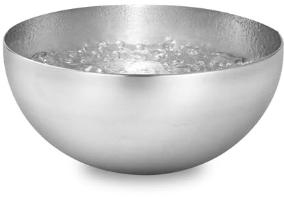 Vaschetta evaporatore per sauna, ciotola in acciaio inox, extra grande, Ø 15 cm, resistente al calore, accessorio per sauna ignifugo, per cristalli di sauna e cristalli di mentolo