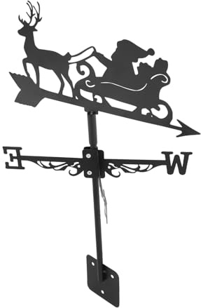 Toyvian Indicatore del Vento Segnavento da per Decorazione Esterni Natale Facile da Installare Resistente e Pratico per Cortili e Terrazzi