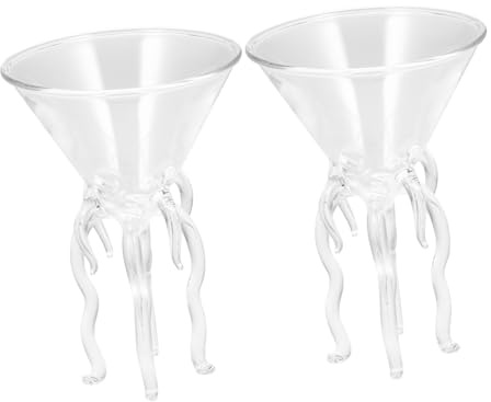 CONGARTENO Vasos de Mojito de Vidrio, 2 Piezas, Copa Alta para Cóctel