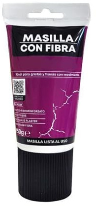 Masilla para Madera Con Fibra – Ideal para rellenar y reparar madera al interior, Masilla lista al uso, Formato en tubo, 150g - Secado Rápido, Alta Adherencia y Fácil Aplicación - Color Blanco