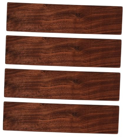 COLLBATH 4 Planches de Bois en Noyer Naturel Travail du Bois, 7,8 X 1,9 X 0,4, Résistance Exceptionnelle et Entretien Facile, pour Projets DIY et Artisanat