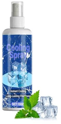 Spray Rinfrescante 100ml Rinfrescante Immediato Dal Calore | Spray Refrigerante Corpo Per Attività Sportive All'Aperto Calcio Pallacanestro Pallavolo Escursionismo Corsa Campeggio