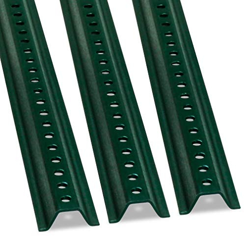 SmartSign U-Channel Sign Post, Medium Weight | 8' Tall Baked Enamel Steel Post - Pack of 3 (K-153-8M-3)
