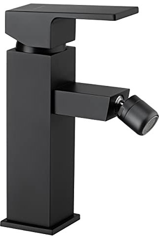 Schwarze Einhebelmischer Bidetarmatur Badarmatur Bad Wasserhahn für das Bidet - Modell ANEMONE - Matt Schwarz