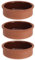 Lot de 3 plats à tapas en terre cuite de 12 cm - Passent au four